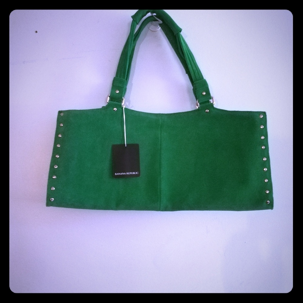 Suede leather bag - Picture 1 of 4